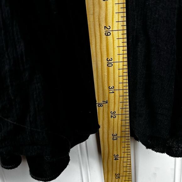 Easel Black Lace Long Sleeve A-Line V-Neck Mini Dress Size Small - Picture 4 of 8